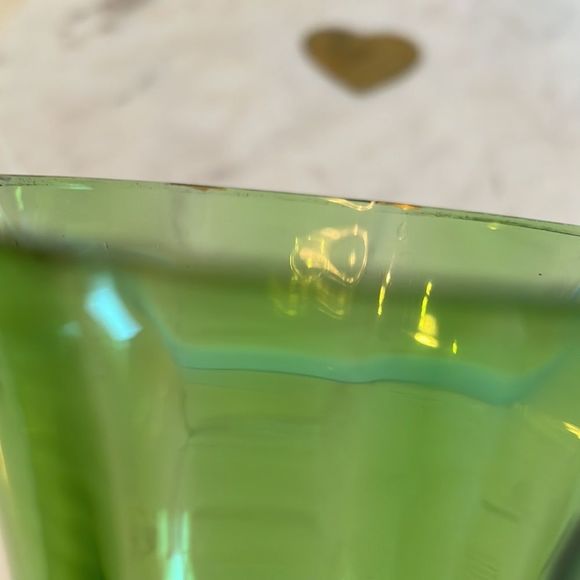 Mary Gregory Green Glass Vase - Picture 6 of 6